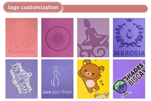 Esterillas de <span class=keywords><strong>yoga</strong></span> de goma de colores lisos, rectangulares, ovaladas y curvas, definidas por el usuario, con base antideslizante - Product Image 6