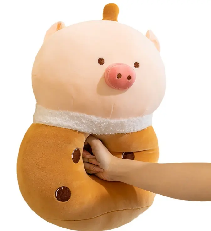 Ruunjoy Boba più nuovo maiale peluche peluche Boba maiale morbido bambola cuscino giocattoli per bambini regalo di natale di compleanno per ragazza