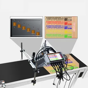 Stampante della data della stampante a getto d'inchiostro della stampante del codice a barre della macchina da stampa del Touch Screen da 7 pollici per la grande scatola di cartone