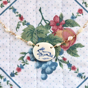 Oro placcato in ceramica stravagante <span class=keywords><strong>tulipano</strong></span> Vintage orecchini pendenti floreali Cottagecore estetica <span class=keywords><strong>collana</strong></span> di gioielli botanici per le donne - Product Image 4