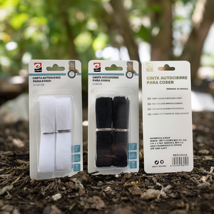 Attache auto-agrippante Erpsl 2 cm x 1 m non adhésive blanche pour couture et artisanat - Product Image 1