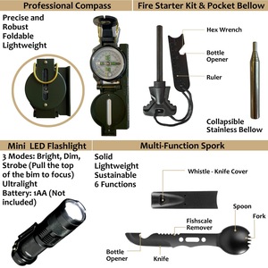 Bolsa de Emergencia Táctica SOS, <span class=keywords><strong>Kit</strong></span> de Primeros Auxilios para Exteriores, Equipo de Seguridad y <span class=keywords><strong>Supervivencia</strong></span>, <span class=keywords><strong>Kit</strong></span> Médico para Senderismo - Product Image 6