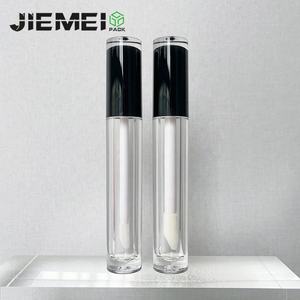 JIE MEI Stock Meilleur prix 4ML Flacon de <span class=keywords><strong>gloss</strong></span> à lèvres rond coloré avec gros pinceau, vente en gros, emballage de tube de <span class=keywords><strong>gloss</strong></span> à lèvres - Product Image 3
