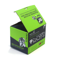 Boîte de papier kraft avec logo personnalisé emballage de stockage mat pour imprimante UV pour accessoires de vis