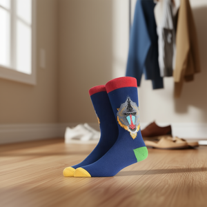 Calzini da uomo a metà polpaccio 40-45 Blue Monkey Design Fashion Socks - Product Image 2