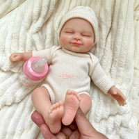 Poupée Reborn en silicone de 30 cm (12 pouces) avec visage souriant, jouet compagnon pour enfants