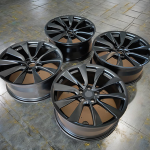 Cerchi Neri da 18-22 Pollici per Veicoli Elettrici X Plaid, Cerchioni Forgiati in Alluminio con ET <span class=keywords><strong>25mm</strong></span> per Tesla Model 3, Model Y e Model S - Product Image 1