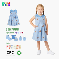 Robes d'été personnalisées Puresun pour filles, broderie intégrale sur le thème du football, vêtements pour enfants pour le jour du match, robes d'été pour filles