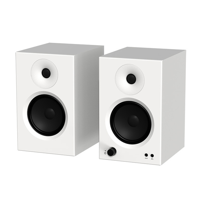 2025 Hot Selling  Studio Monitor Wooden Speakers with 4-inch Bass Woofer Powerful Sound for Home Theatre