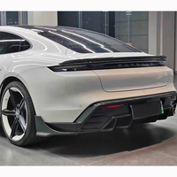 Kit en Fiber de carbone de qualité supérieure pour Porsche Taycan Kit de carrosserie amélioré jupes latérales de diffuseur arrière de lèvre avant