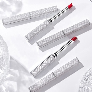 Nuevo lápiz labial delgado de plata de alta calidad Etiqueta Privada de lujo lápiz labial cosméticos maquillaje mate lápiz labial impermeable al por mayor - Product Image 4