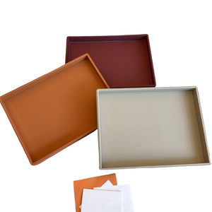 Bandejas Francesas Modernas de Madera Pulida Transparente en Forma de Diamante, Juego de Regalo de Lujo Multifuncional, Seguro para Contacto con Alimentos, para Salones de Belleza y Té - Product Image 6