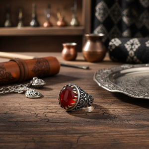 Oval Shape Agate Gemstone Authentic <b>Ring</b> for <b>Men</b> Turkish Wholesale Handmade 925 Sterling <b>Silver</b> Jewelry <b>Men's</b> - Product Image 3