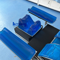 Coussin en gel pour bras et jambes de table d'opération, positionneur anti-escarres, soulagement de la douleur, gel polymère, confort médical, usage universel en milieu hospitalier, bleu