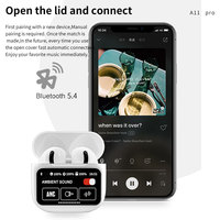 Écouteurs A9 Pro A11 LED à écran tactile couleur, réduction active du bruit, autonomie de 36h, faible latence, casque de jeu TWS