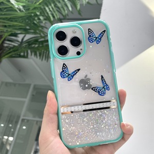 Funda de teléfono móvil con pegamento de goteo para personas mayores Cubierta de protección de pieza intermitente de mariposa dos en uno <span class=keywords><strong>al</strong></span> por mayor - Product Image 5