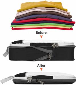 Organisateur de bagages extensible pour voyage, ensemble de 6 pièces, cubes de compression en tissu maillé - Product Image 6