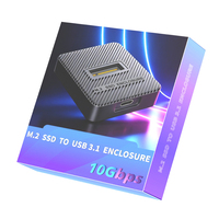 Carcasa para SSD M.2 RTL9210C USB3.2 Gen2 10Gbps NVMe y SATA, Protocolo Dual, Estación de Acoplamiento Vertical Externa de Plástico