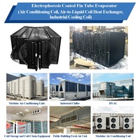 Chauffe-eau/air industriel à tubes en cuivre et ailettes en aluminium avec revêtement anticorrosion électrophoretique pour le chauffage des entrepôts et des ateliers