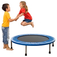 Mini trampolín de acero inoxidable para niños y adultos, equipo de gimnasio de 40 pulgadas, para ejercicio de Fitness en interiores, para saltar