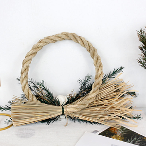 <span class=keywords><strong>Couronne</strong></span> <span class=keywords><strong>de</strong></span> <span class=keywords><strong>paille</strong></span> artisanale douce et éternelle du Yunnan – Longue durée <span class=keywords><strong>de</strong></span> vie (3-5 ans) – Écologique – 30x30cm - Product Image 6