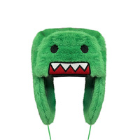 Gorro de peluche de dibujos animados con orejeras, conjunto de gorro y bufanda cálidos de invierno de felpa