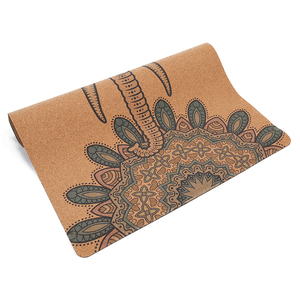 Tapis de <span class=keywords><strong>yoga</strong></span> en caoutchouc de liège antidérapant-Matériau durable, écologique, adapté au <span class=keywords><strong>yoga</strong></span> chaud et aux flux d'énergie - Product Image 4