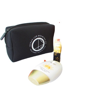 Grande Trousse de Toilette de Voyage en Néoprène Noir Tendance Grande Capacité avec Fermeture Éclair, Logo Personnalisé, Portable et Durable pour Cosmétiques et Articles de Toilette - Product Image 5