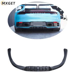 Diffuseur arrière en fibre de carbone pour <span class=keywords><strong>Porsche</strong></span> 911 992 <span class=keywords><strong>Techart</strong></span>, kit de carrosserie pare-chocs arrière, déflecteur, lèvres arrière, 2019 pouces - Product Image 3