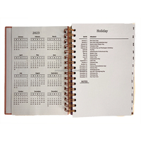 Carnets de notes personnalisés pour femmes Black Girl Boss, A5, B5, A4, avec 12 intercalaires, Agendas 2027 2028