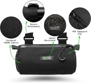 Sac de cadre de vélo grande capacité avec coque rigide imperméable et housse de pluie, style sport urbain, boîte arrière pour le cyclisme - Product Image 2