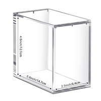 Présentoirs en gros d'usine modernes pour boîtes booster monobloc, étuis de protection en acrylique personnalisés avec couvercles magnétiques