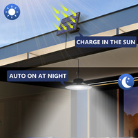 Lampe Solaire Extérieure Suspendue à 40 LED Bicolore avec Télécommande, Conception Séparée, Détecteur de Mouvement, Indice de Protection IP65, Certifiée CE