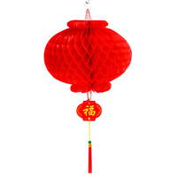 Fabrication en gros de lanternes chinoises pour l'extérieur, imperméable, rouge, décoration de lanterne de nouvel an chinois