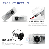 Nuevas Luces LED de Bienvenida para Puerta de Coche, Proyector de Logotipo para X5 E70 E53, Lámpara de Sombra Fantasma, 12V, Accesorios Decorativos para Auto