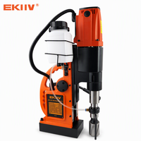 Perceuse magnétique 2500W EKIIV MW-38T pour le perçage de poutres en acier de pont, base magnétique 19000N avec fonction de taraudage avant et arrière