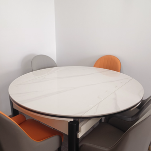 Table à manger rectangulaire extensible en chêne moderne, nouvelle vente chaude, pour maison de campagne, <span class=keywords><strong>appartement</strong></span>, hôtel, école, atelier - Product Image 3