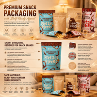 Sachet Doypack en PET/PE et papier kraft de qualité alimentaire pour emballage de sucre et de snacks, avec fermeture éclair refermable, trou de suspension en option, impression HD personnalisée, ODM/OEM