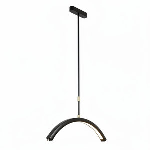 Lámpara LED de media luna de 28 pulgadas para salón, luz colgante de techo regulable para pestañas, iluminación de belleza para tatuajes de pestañas, maquillaje, spa y estudio. - Product Image 6