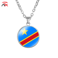Accessoires de la Fête Nationale du Congo en gros : Drapeau à main, Écharpe de cou, Boucles d'oreilles, Bracelet, Épinglette pour la promotion