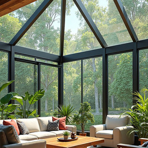 Invernadero de Jardín de Acero con Estructura Moderna con Recubrimiento en Polvo, Fácil de Montar, para Cultivo de Plantas en Exteriores y Uso en Patio - Product Image 1