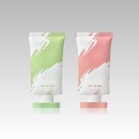 Tube ovale vide en PE de 30 mm et 50 ml pour crème pour les mains, avec bouchon à vis plat, pour emballage de crème solaire et de lotion hydratante, marque privée