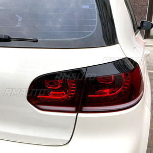 Autocollants pour les yeux de phare arrière de voiture noir brillant pour Volkswagen Golf 6 MK6 GTI R 2009-2012 - Product Image 6