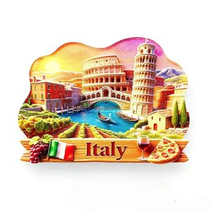 Imán de Refrigerador de Resina 3D Personalizado, Textura de Piedra Retro, Paisaje Romano, Recuerdos, Regalos de Viaje Personalizados de Europa - Product Image 3