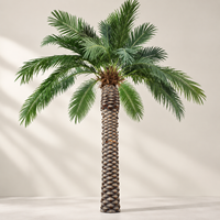 Grand palmier artificiel d'extérieur résistant aux UV, faux palmier dattier de grande taille