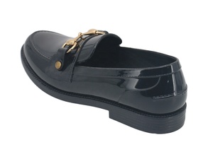YL3560 Venta al por mayor Zapatos femeninos Retro Horse Bit Hebilla Borla Chunky Bottom Lady PVC Mocasines Zapatos de lluvia - Product Image 3
