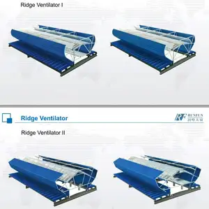 Atelier de toiture ridge ventilation système