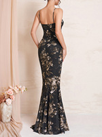 Robe longue sirène de soirée tendance pour femme, style tube extensible sans manches, collection été 2026, vente en gros