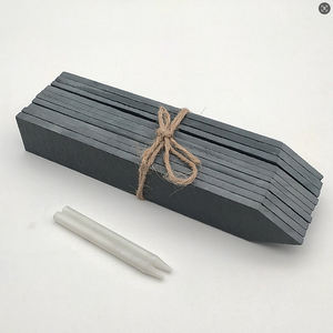 Étiquettes de marquage pour plantes en <span class=keywords><strong>ardoise</strong></span> noire personnalisées en gros, 20x3 cm, avec craies pour jardin, pépinière - Product Image 5