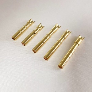 ขั้วต่อพินแบบตัวผู้และตัวเมีย Crown Spring ชุบทอง ทรงกระบอก ค่าการนำไฟฟ้าสูง สำหรับใช้งานทั่วไป - Product Image 3